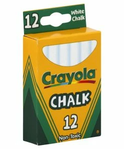 CRAYOLA CHALK WHITE 12 STICK