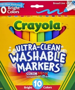 CRAYOLA MARKER ULTRA CLEAN BRIGHT 10PK