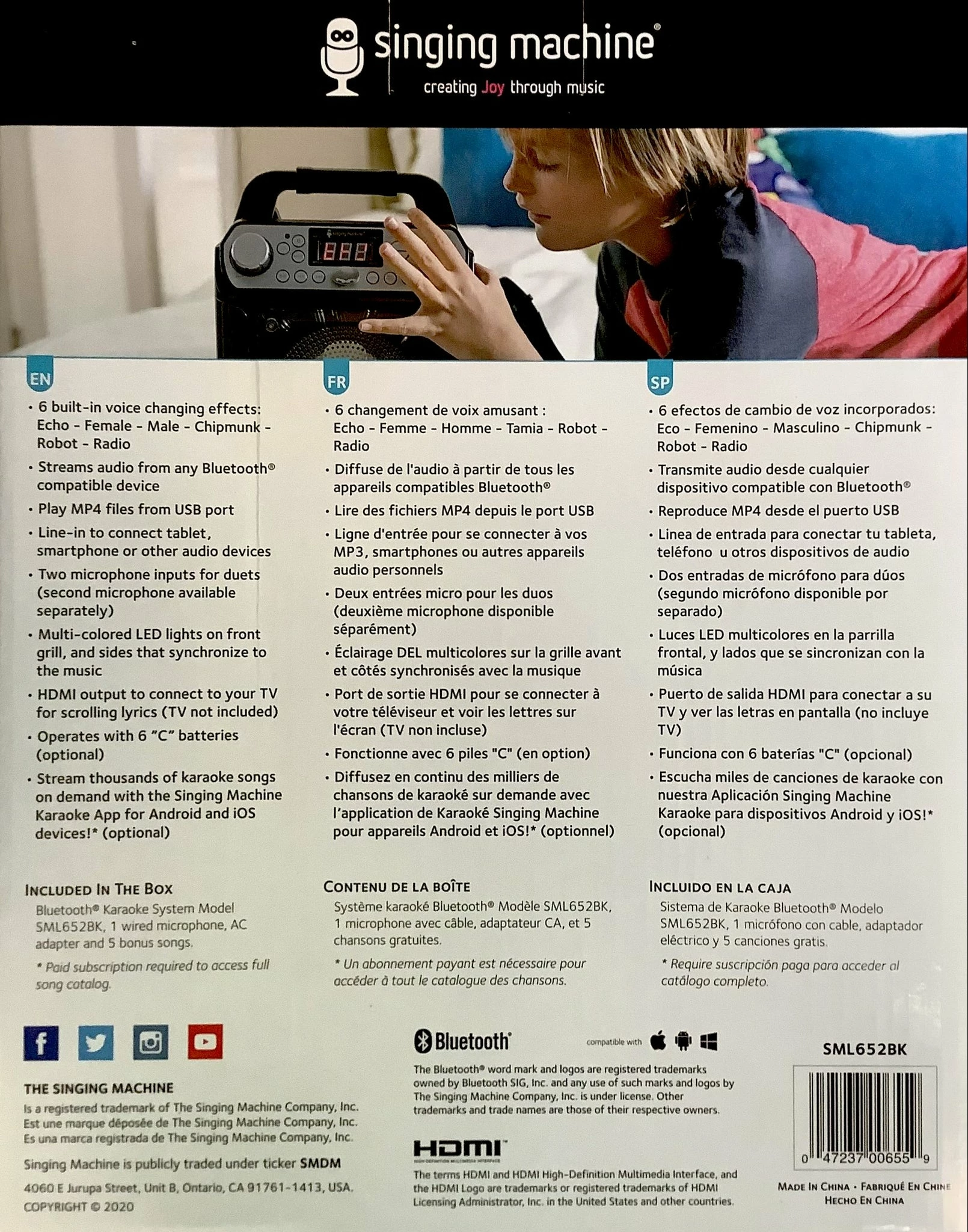 SINGING MACHINE GROOVE MINI BLACK 4 SINGING MACHINE GROOVE MINI BLACK - Image 4