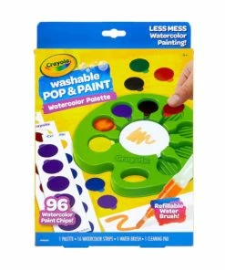 CRAYOLA POP & PAINT WATERCOLOR PALETTE