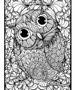 VELVET ART POSTER OWL