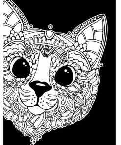 VELVET ART POSTER CAT