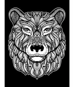 VELVET ART POSTER BEAR