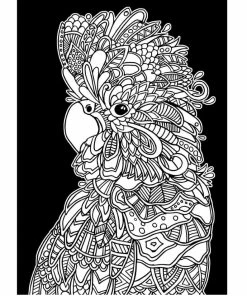 VELVET ART POSTER COCKATOO