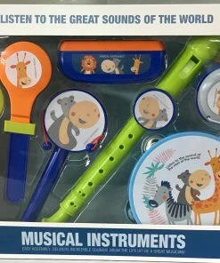 MUSICAL INSTRUMENT 7PC SET ANIMALS
