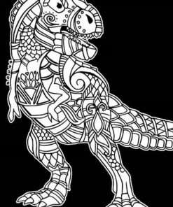 VELVET ART POSTER DINOSAUR