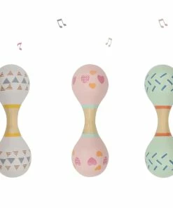 WOODEN MARACA RATTLE CALM