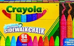 CRAYOLA CHALK 64CT SIDEWALK