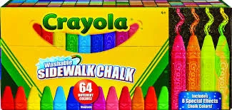 CRAYOLA CHALK 64CT SIDEWALK 1 CRAYOLA CHALK 64CT SIDEWALK